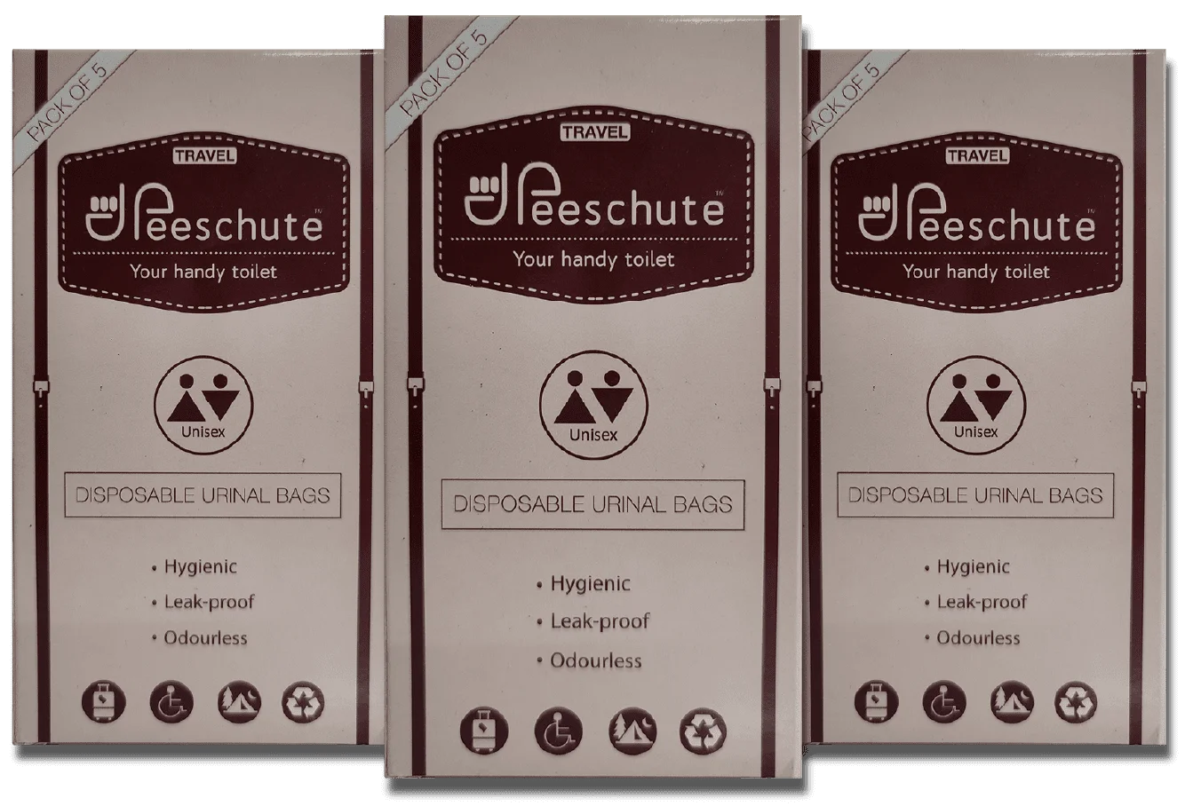 Peeschute Travel-Disposable Pee Bags for travel