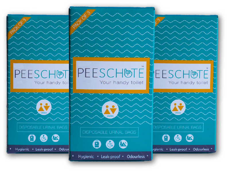 Peeschute Medi- Disposable urine bags for Immobile Patients